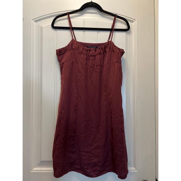 Banana Republic Women’s Sleeveless Spaghetti Strap Party Summer Dress‎ Sz 10 Red - Picture 1 of 5
